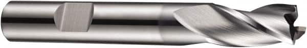 DORMER - 3mm Diam, 7mm LOC, 3 Flute Solid Carbide Keyway End Mill - Spiral Flute, AlCrN Finish, 6mm Shank Diam, 57mm OAL, 30° Helix, Centercutting - Benchmark Tooling
