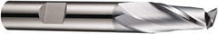 DORMER - 14mm Diam, 22mm LOC, 2 Flute Solid Carbide Keyway End Mill - Spiral Flute, AlCrN Finish, 12mm Shank Diam, 83mm OAL, 30° Helix, Centercutting - Benchmark Tooling