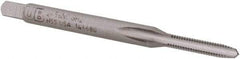 Union Butterfield - #2-56 UNC 2B/3B 2 Flute Bright Finish High Speed Steel Straight Flute Standard Hand Tap - Plug, Right Hand Thread, 1-3/4" OAL, 7/16" Thread Length, H2 Limit, Oversize - Exact Industrial Supply