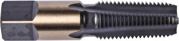 Union Butterfield - 1-1/2 - 11-1/2 NPT Thread, 7 Flute Standard Pipe Tap - 4-1/4" OAL, 1-3/4" Thread Length, Oxide Finish, High Speed Steel - Exact Industrial Supply