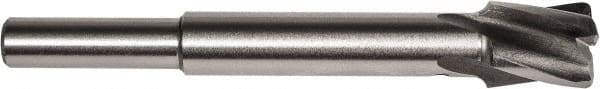 Union Butterfield - 1/4" Diam, 1/4" Shank, Diam, 4 Flutes, Straight Shank, Interchangeable Pilot Counterbore - 2-3/8" OAL, 1/2" Flute Length, Bright Finish, High Speed Steel, Aircraft Style - Benchmark Tooling