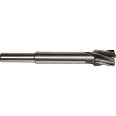 Union Butterfield - 1/2" Diam, 1/4" Shank, Diam, 4 Flutes, Straight Shank, Interchangeable Pilot Counterbore - Benchmark Tooling