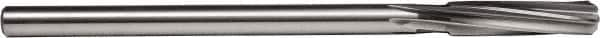 Union Butterfield - 17/64" High Speed Steel 6 Flute Chucking Reamer - Spiral Flute, 1/4" Straight Shank, 1-1/2" Flute Length, 6" OAL - Benchmark Tooling