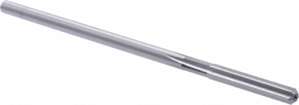 Union Butterfield - 1/4" High Speed Steel 6 Flute Chucking Reamer - Straight Flute, 0.24" Straight Shank, 1-1/2" Flute Length, 6" OAL - Benchmark Tooling