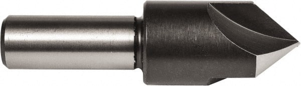 Union Butterfield - 3/8" Head Diam, 1/4" Shank Diam, 3 Flute 60° High Speed Steel Countersink - Benchmark Tooling