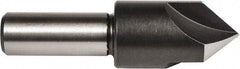 Union Butterfield - 1/4" Head Diam, 3/16" Shank Diam, 3 Flute 82° High Speed Steel Countersink - Bright Finish, 1-1/2" OAL, Single End, Straight Shank, Right Hand Cut - Benchmark Tooling