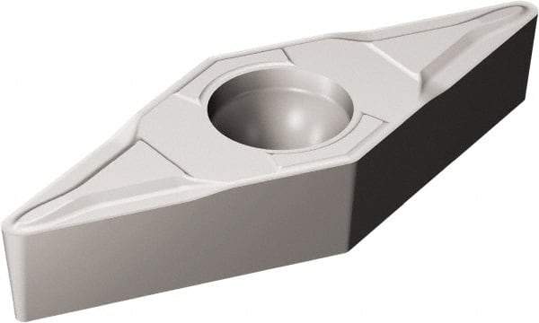 Sandvik Coromant - VBMT332 PF Grade 5015 Carbide Turning Insert - Uncoated, 35° Diamond, 3/8" Inscr Circle, 3/16" Thick, 1/32" Corner Radius - Benchmark Tooling