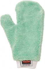 Rubbermaid - 11.9" Long Microfiber Cleaning & Dusting Mitt - Green, for Dusting - Benchmark Tooling