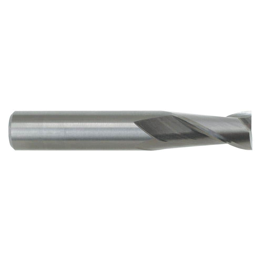 Square End Mill: 5/16'' Dia, 13/16'' LOC, 5/16'' Shank Dia, 2-1/2'' OAL, 2 Flutes, Solid Carbide Single End, TiAlN Finish, Spiral Flute, Centercutting, RH Cut, RH Flute, Series 121