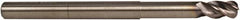 M.A. Ford - 10mm, 4 Flute, Single End, Solid Carbide, 0.5mm Corner Radius End Mill - 127mm OAL, 35/38° Helix, Right Hand Flute, 20mm LOC, Right Hand Cut, 51mm Extended Reach - Benchmark Tooling