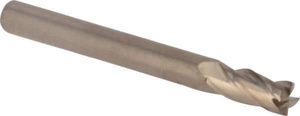 M.A. Ford - 5mm, 11mm LOC, 5mm Shank Diam, 51mm OAL, 4 Flute, Solid Carbide Square End Mill - Single End, Uncoated, 30° Helix, Centercutting, Right Hand Cut, Right Hand Flute, Series 163 - Benchmark Tooling