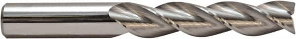 M.A. Ford - 3/8", 2" LOC, 3/8" Shank Diam, 4" OAL, 3 Flute, Solid Carbide Square End Mill - Single End, TiB2 Finish, 36° Helix, Centercutting, Right Hand Cut, Right Hand Flute, Series 138 - Benchmark Tooling