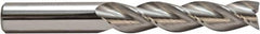 M.A. Ford - 3/8", 2" LOC, 3/8" Shank Diam, 4" OAL, 3 Flute, Solid Carbide Square End Mill - Single End, TiB2 Finish, 36° Helix, Centercutting, Right Hand Cut, Right Hand Flute, Series 138 - Benchmark Tooling