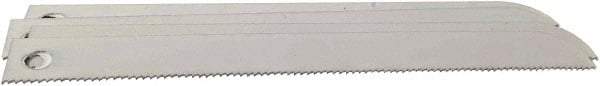 Disston - 5" Long x 1/2" Thick, Bi-Metal Reciprocating Saw Blade - Straight Profile, 18 TPI, Toothed Edge, Universal Shank - Benchmark Tooling