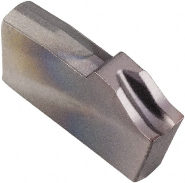 A2022N00 CF02 KCU25 Carbide Cutoff Insert AlTiN Finish, 0° Neutral Lead Angle, Neutral Insert, 2.2mm Cutting Width, 0.008″ Corner Radius, Series A2