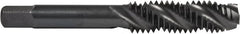 Union Butterfield - 1/4-28 UNF 3 Flute 2B/3B Plug Spiral Flute Tap - High Speed Steel, Oxide Finish, 2-1/2" OAL, Right Hand Flute, Right Hand Thread, H3, Series 1591 - Exact Industrial Supply
