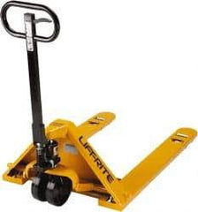 Lift-Rite - 5,000 Lb Capacity, 6-1/2" Lift Industrial Pallet Truck - 1-3/4" Min Lift Height, 48" Fork Length x 6" Fork Width, 33" Overall Width - Benchmark Tooling