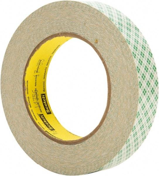 3M - 36 Yd Rubber Adhesive Double Sided Tape - 5 mil Thick, Paper Liner - Benchmark Tooling