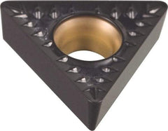Kennametal - TCMT32.51 MP Grade KCP25 Carbide Turning Insert - TiCN/Al2O3 Finish, 60° Triangle, 3/8" Inscr Circle, 5/32" Thick, 1/64" Corner Radius - Benchmark Tooling