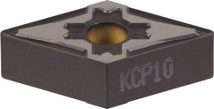 Kennametal - DNMG442 FW Grade KCP05 Carbide Turning Insert - TiCN/Al2O3 Finish, 55° Diamond, 1/2" Inscr Circle, 1/4" Thick, 1/32" Corner Radius - Benchmark Tooling
