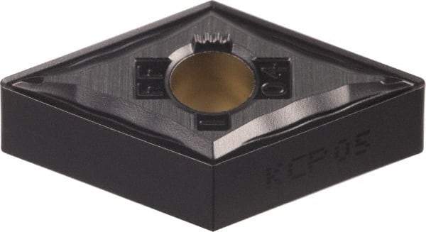 Kennametal - DNMG432 FF Grade KCP10 Carbide Turning Insert - TiCN/Al2O3 Finish, 55° Diamond, 1/2" Inscr Circle, 3/16" Thick, 1/32" Corner Radius - Benchmark Tooling