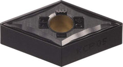 Kennametal - DNMG432 FF Grade KCP10 Carbide Turning Insert - TiCN/Al2O3 Finish, 55° Diamond, 1/2" Inscr Circle, 3/16" Thick, 1/32" Corner Radius - Benchmark Tooling