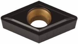Kennametal - DCMT32.52 LF Grade KCP25 Carbide Turning Insert - TiCN/Al2O3 Finish, 55° Diamond, 3/8" Inscr Circle, 5/32" Thick, 1/32" Corner Radius - Benchmark Tooling