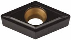 Kennametal - DCMT32.52 LF Grade KCP25 Carbide Turning Insert - TiCN/Al2O3 Finish, 55° Diamond, 3/8" Inscr Circle, 5/32" Thick, 1/32" Corner Radius - Benchmark Tooling