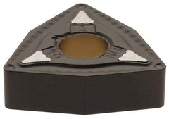 Kennametal - WNMG432 MN Grade KCP40 Carbide Turning Insert - TiCN/Al2O3 Finish, 80° Trigon, 1/2" Inscr Circle, 3/16" Thick, 1/32" Corner Radius - Benchmark Tooling