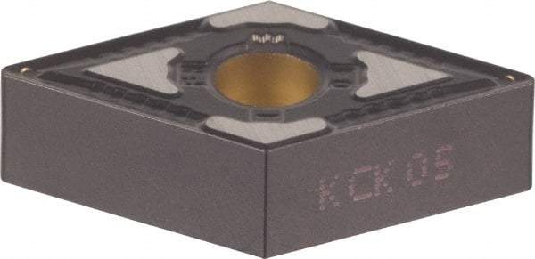 Kennametal - DNMG432 UN Grade KCK15 Carbide Turning Insert - TiCN/Al2O3 Finish, 55° Diamond, 1/2" Inscr Circle, 3/16" Thick, 1/32" Corner Radius - Benchmark Tooling