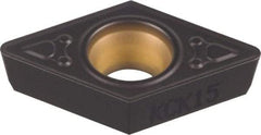 Kennametal - DCMT32.52 MF Grade KCK15 Carbide Turning Insert - TiCN/Al2O3 Finish, 55° Diamond, 3/8" Inscr Circle, 5/32" Thick, 1/32" Corner Radius - Benchmark Tooling