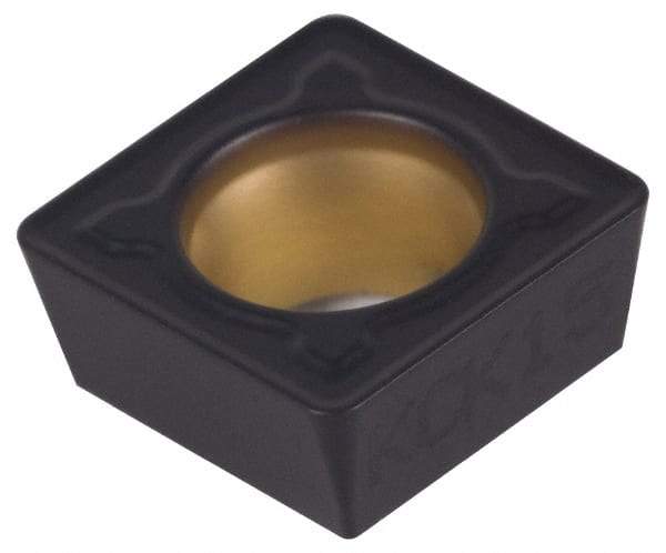 Kennametal - SPMT32.52 MF Grade KCP25 Carbide Turning Insert - TiCN/Al2O3 Finish, 90° Square, 3/8" Inscr Circle, 5/32" Thick, 1/32" Corner Radius - Benchmark Tooling