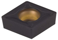 Kennametal - CCMT32.53 MF Grade KCP10 Carbide Turning Insert - TiCN/Al2O3 Finish, 80° Diamond, 3/8" Inscr Circle, 5/32" Thick, 3/64" Corner Radius - Benchmark Tooling