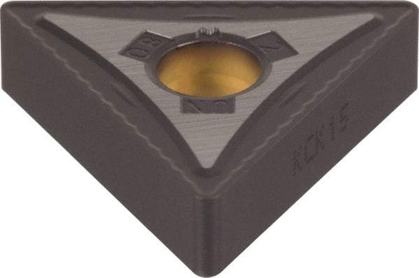 Kennametal - TNMG433 UN Grade KCK20 Carbide Turning Insert - TiCN/Al2O3 Finish, 60° Triangle, 1/2" Inscr Circle, 3/16" Thick, 3/64" Corner Radius - Benchmark Tooling