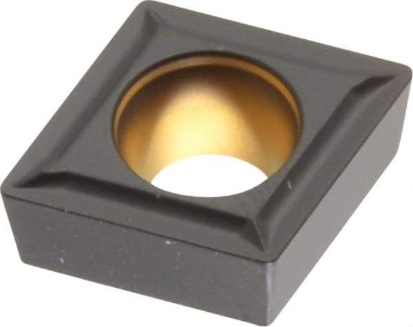 Kennametal - CCMT32.51 LF Grade KCP10 Carbide Turning Insert - TiCN/Al2O3 Finish, 80° Diamond, 3/8" Inscr Circle, 5/32" Thick, 1/64" Corner Radius - Benchmark Tooling