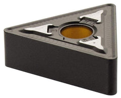 Kennametal - TNMG332 RN Grade KCP25 Carbide Turning Insert - TiCN/Al2O3 Finish, 60° Triangle, 3/8" Inscr Circle, 3/16" Thick, 1/32" Corner Radius - Benchmark Tooling