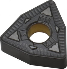 Kennametal - WNMG433 RN Grade KCP25 Carbide Turning Insert - TiCN/Al2O3 Finish, 80° Trigon, 1/2" Inscr Circle, 3/16" Thick, 3/64" Corner Radius - Benchmark Tooling