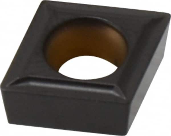 Kennametal - CCMT32.51 LF Grade KCP25 Carbide Turning Insert - TiCN/Al2O3 Finish, 80° Diamond, 3/8" Inscr Circle, 5/32" Thick, 1/64" Corner Radius - Benchmark Tooling