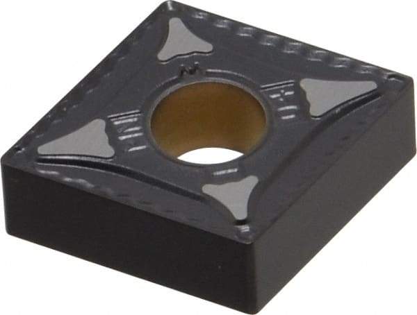 Kennametal - CNMG431 MN Grade KCP30 Carbide Turning Insert - TiN/TiCN/Al2O3 Finish, 80° Diamond, 1/2" Inscr Circle, 3/16" Thick, 1/64" Corner Radius - Benchmark Tooling