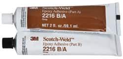 3M - 2 oz Tube Two Part Epoxy - 90 min Working Time, 3,200 psi Shear Strength, Series 2216 - Benchmark Tooling