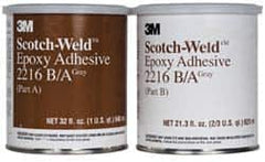 3M - 32 oz Can Two Part Epoxy - 90 min Working Time, 3,200 psi Shear Strength, Series 2216 - Benchmark Tooling