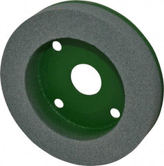 Camel Grinding Wheels - 6" Diam, 1-1/4" Hole Size, 1" Overall Thickness, 80 Grit, Type 50 Tool & Cutter Grinding Wheel - Medium Grade, Silicon Carbide, I Hardness, Vitrified Bond, 3,450 RPM - Benchmark Tooling