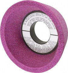 Grier Abrasives - 4" Diam, 1-1/4" Hole Size, 2-1/8" Overall Thickness, 46 Grit, Type 11 Tool & Cutter Grinding Wheel - Coarse Grade, Aluminum Oxide, K Hardness, Vitrified Bond, 6,207 RPM - Benchmark Tooling