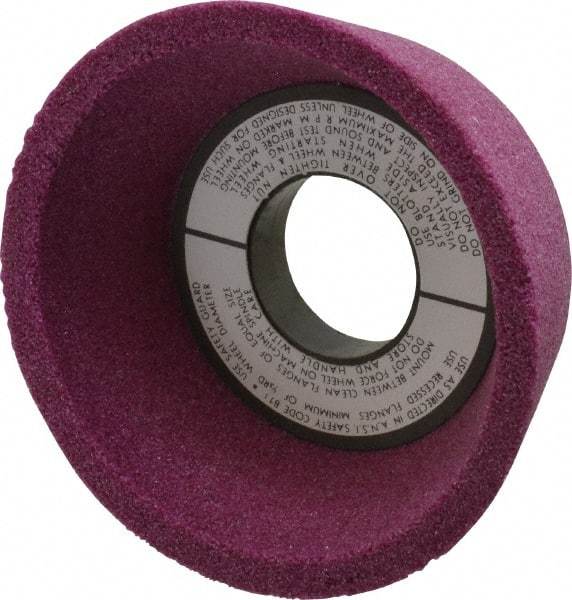 Grier Abrasives - 4" Diam, 1-1/4" Hole Size, 2-1/8" Overall Thickness, 60 Grit, Type 11 Tool & Cutter Grinding Wheel - Medium Grade, Aluminum Oxide, J Hardness, Vitrified Bond, 6,207 RPM - Benchmark Tooling
