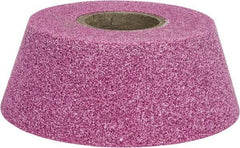 Grier Abrasives - 4" Diam, 1-1/4" Hole Size, 2-3/16" Overall Thickness, 60 Grit, Type 11 Tool & Cutter Grinding Wheel - Medium Grade, Aluminum Oxide, K Hardness, Vitrified Bond, 6,207 RPM - Benchmark Tooling