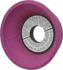 Grier Abrasives - 5" Diam, 1-1/4" Hole Size, 2-3/16" Overall Thickness, 60 Grit, Type 11 Tool & Cutter Grinding Wheel - Medium Grade, Aluminum Oxide, J Hardness, Vitrified Bond, 4,966 RPM - Benchmark Tooling