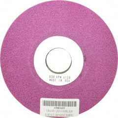 Grier Abrasives - 6" Diam, 1-1/4" Hole Size, 1/2" Overall Thickness, 60 Grit, Type 12 Tool & Cutter Grinding Wheel - Medium Grade, Aluminum Oxide, K Hardness, Vitrified Bond, 4,138 RPM - Benchmark Tooling