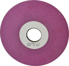 Grier Abrasives - 6" Diam, 1-1/4" Hole Size, 1/2" Overall Thickness, 80 Grit, Type 12 Tool & Cutter Grinding Wheel - Medium Grade, Aluminum Oxide, K Hardness, Vitrified Bond, 4,138 RPM - Benchmark Tooling