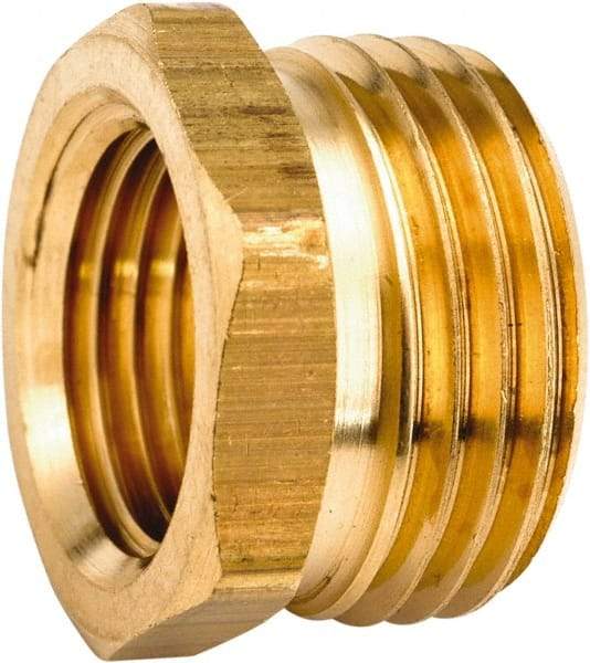 ANDERSON METALS - 3/4 MGHT & 3/8 NPT Garden Hose Male x FIP - Lead Free Brass, Male Hose to Female Pipe Connector - Benchmark Tooling