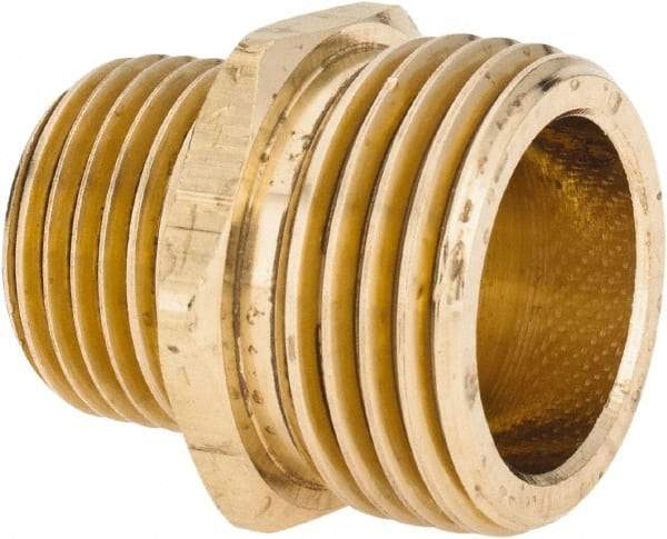 ANDERSON METALS - 3/4 MGHT & 1/2 MPT Garden Hose Male x MIP - Lead Free Brass, Male Hose to Male Pipe Connector - Benchmark Tooling